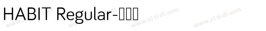HABIT Regular字体转换